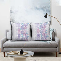 Christmas Aloha Hawaii Tiki Pillow Cover Hibiscus Winter Colors - Polynesian Pride