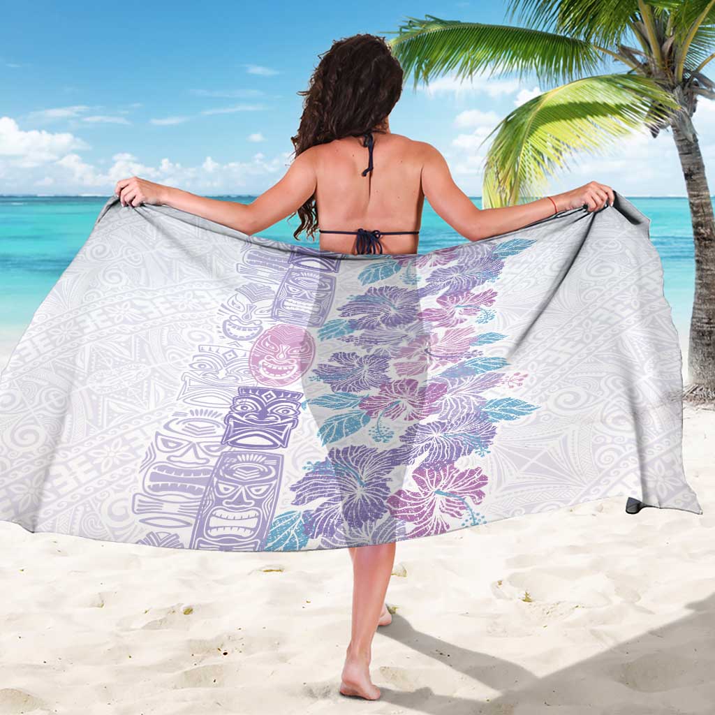 Christmas Aloha Hawaii Tiki Sarong Hibiscus Winter Colors - Polynesian Pride