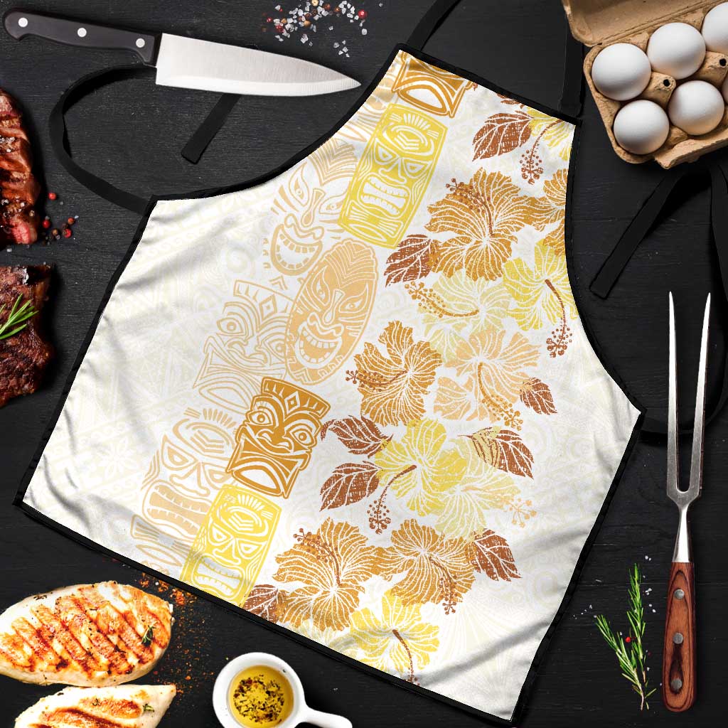 Christmas Aloha Hawaii Tiki Apron Hibiscus Autumn Colors - Polynesian Pride