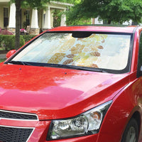 Christmas Aloha Hawaii Tiki Auto Sun Shade Hibiscus Autumn Colors - Polynesian Pride