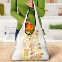 Christmas Aloha Hawaii Tiki Grocery Bag Hibiscus Autumn Colors - Polynesian Pride