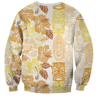 Christmas Aloha Hawaii Tiki Sweatshirt Hibiscus Autumn Colors - Polynesian Pride