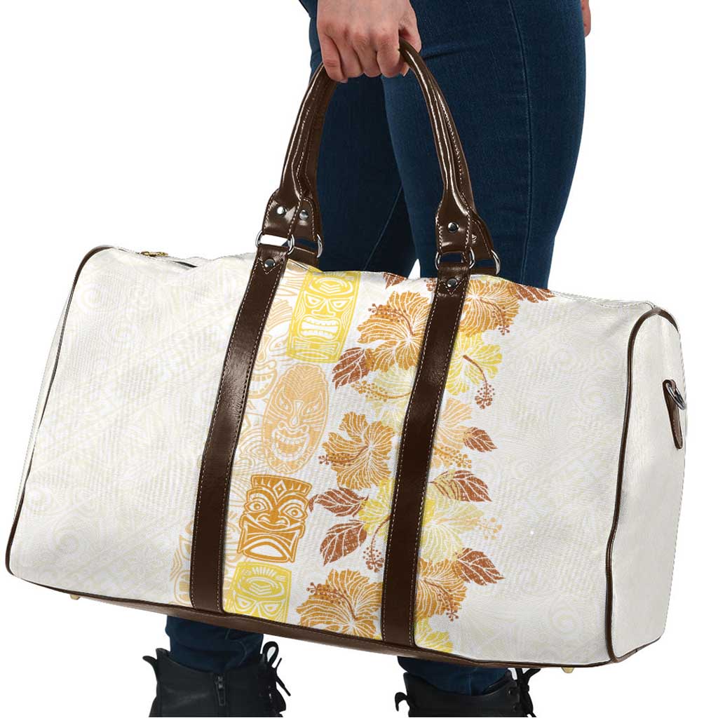 Christmas Aloha Hawaii Tiki Travel Bag Hibiscus Autumn Colors - Polynesian Pride