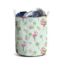 Aloha Hawaii Christmas Seamless Laundry Basket Plumeria Lei LT7 - Polynesian Pride