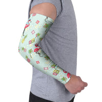 Aloha Hawaii Christmas Seamless Arm Sleeves Plumeria Lei LT7 - Polynesian Pride