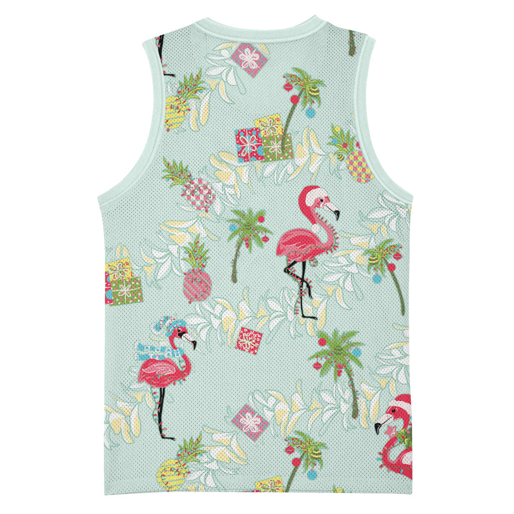 Aloha Hawaii Christmas Seamless Basketball Jersey Plumeria Lei LT7 - Polynesian Pride
