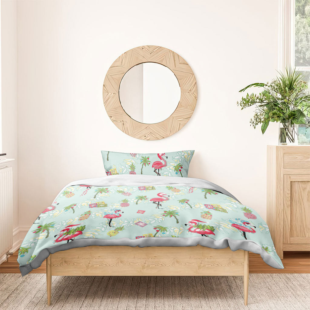 Aloha Hawaii Christmas Seamless Bedding Set Plumeria Lei LT7 - Polynesian Pride