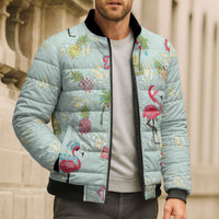 Aloha Hawaii Christmas Seamless Bomber Puffer Jacket Plumeria Lei LT7 - Polynesian Pride
