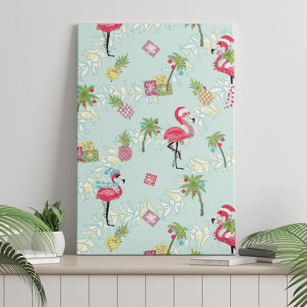 Aloha Hawaii Christmas Seamless Canvas Wall Art Plumeria Lei LT7 - Polynesian Pride