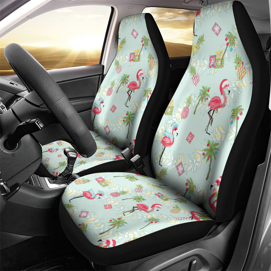 Aloha Hawaii Christmas Seamless Car Seat Cover Plumeria Lei LT7 - Polynesian Pride