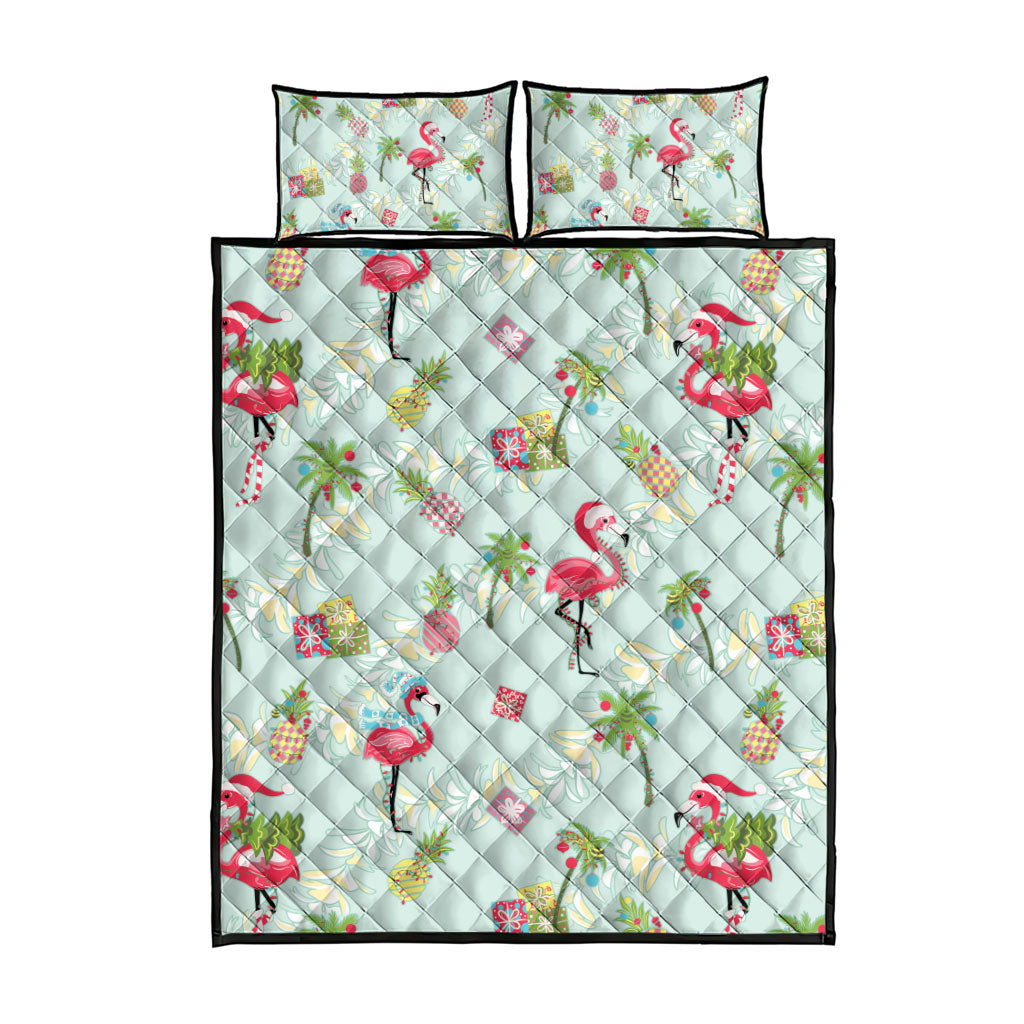 Aloha Hawaii Christmas Seamless Quilt Bed Set Plumeria Lei LT7 - Polynesian Pride