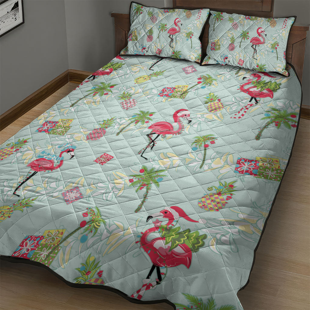 Aloha Hawaii Christmas Seamless Quilt Bed Set Plumeria Lei LT7 - Polynesian Pride