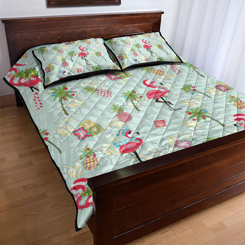 Aloha Hawaii Christmas Seamless Quilt Bed Set Plumeria Lei LT7 - Polynesian Pride