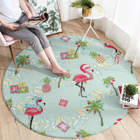 Aloha Hawaii Christmas Seamless Round Carpet Plumeria Lei LT7 - Polynesian Pride