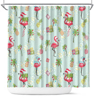 Aloha Hawaii Christmas Seamless Shower Curtain Plumeria Lei LT7 Cerulean - Polynesian Pride