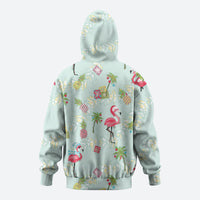 Aloha Hawaii Christmas Seamless Zip Hoodie Plumeria Lei LT7 - Polynesian Pride