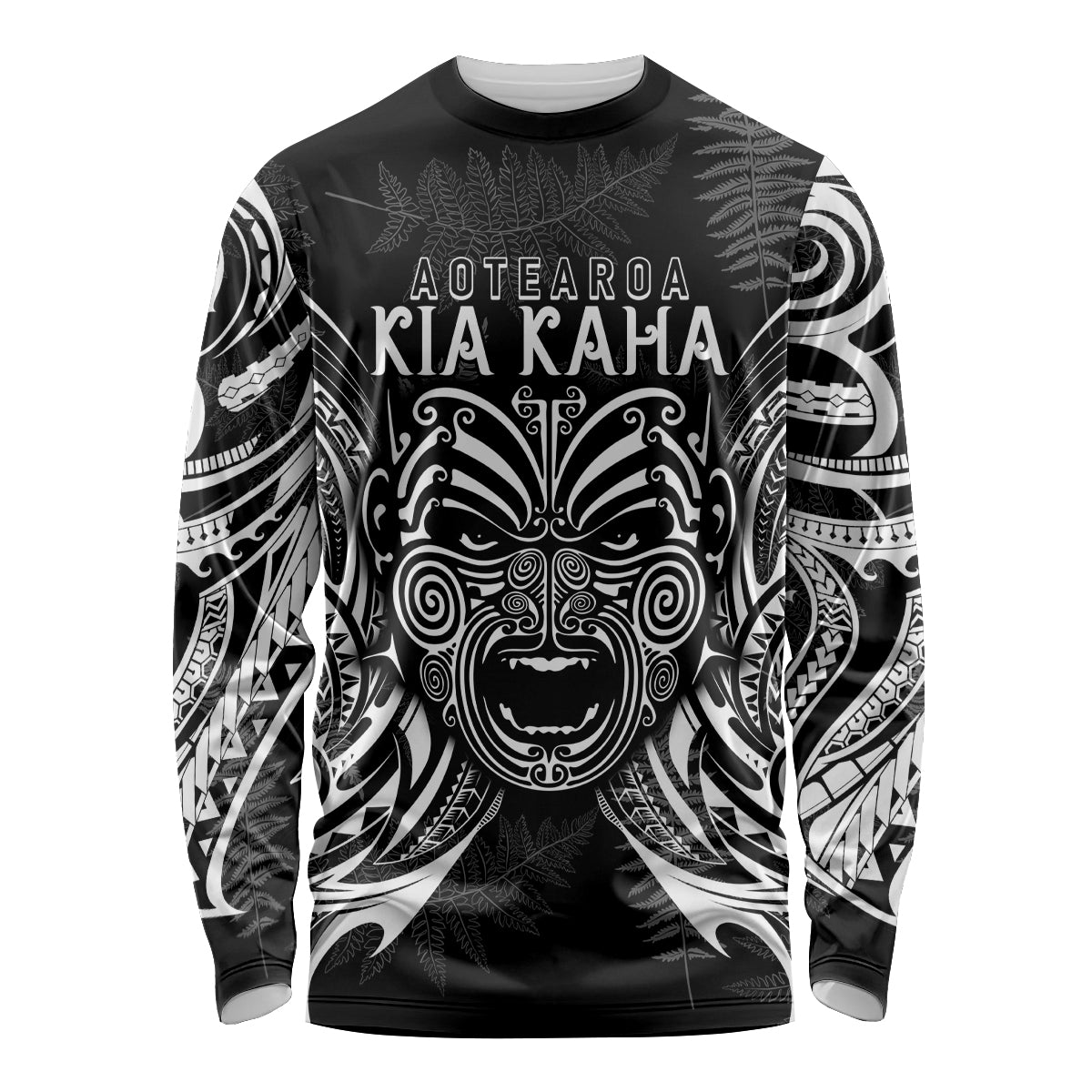 New Zealand Rugby Long Sleeve Shirt 2023 World Cup Aotearoa Create History LT7 Unisex Black - Polynesian Pride