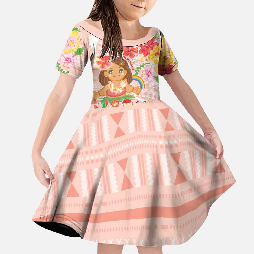 Aloha Hawaii Family Matching Summer Maxi Dress and Hawaiian Shirt Kawaii Mele Kalikimaka - Pastel Fever