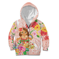 Aloha Hawaii Kid Hoodie Kawaii Mele Kalikimaka - Pastel Fever
