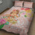 Aloha Hawaii Quilt Bed Set Kawaii Mele Kalikimaka - Pastel Fever