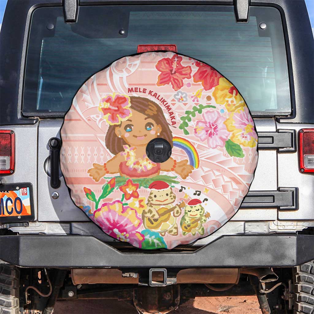 Aloha Hawaii Spare Tire Cover Kawaii Mele Kalikimaka - Pastel Fever