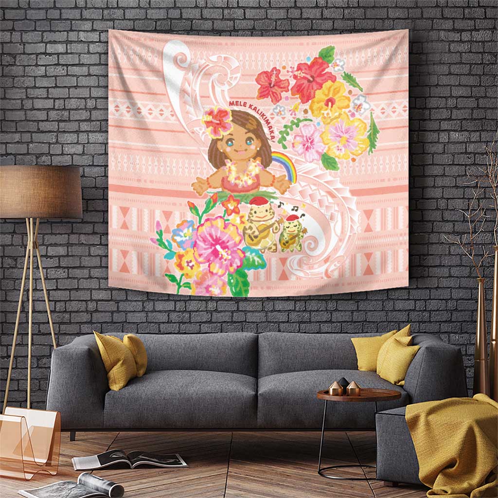 Aloha Hawaii Tapestry Kawaii Mele Kalikimaka - Pastel Fever