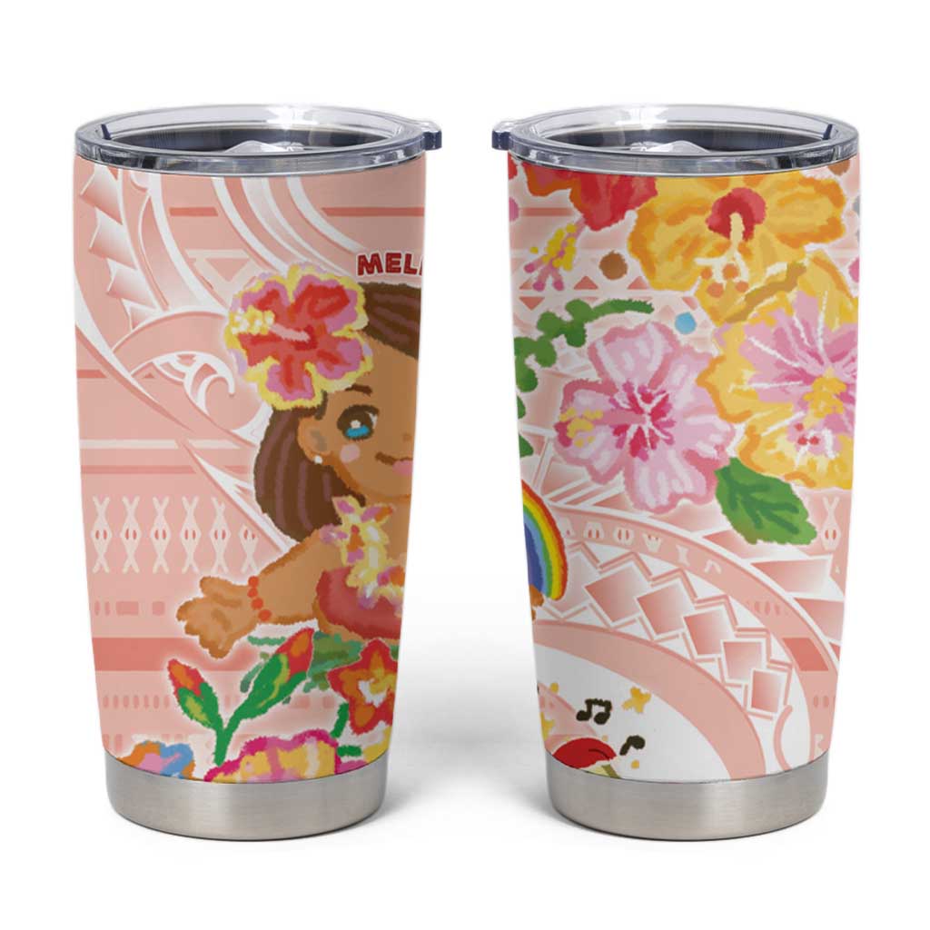 Aloha Hawaii Tumbler Cup Kawaii Mele Kalikimaka - Pastel Fever