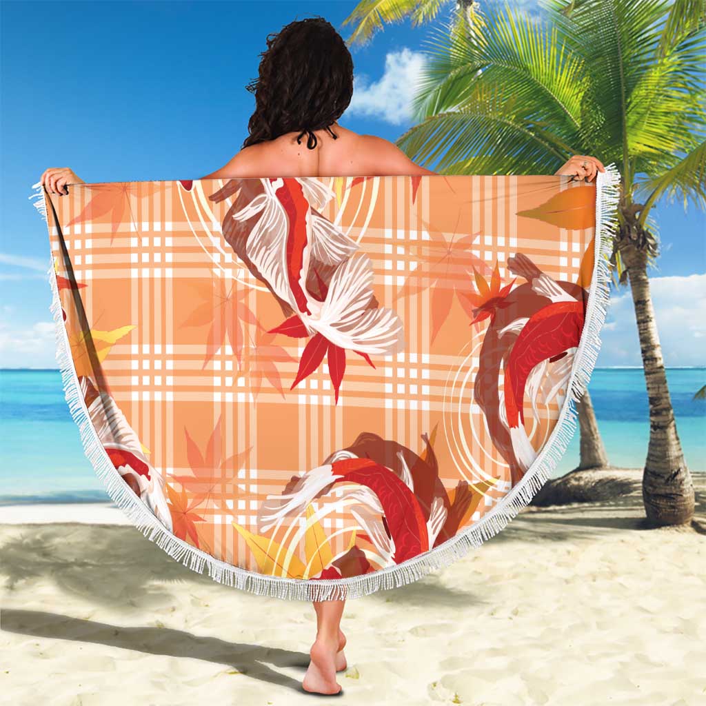 Orange Palaka Hawaii Aloha Beach Blanket Koi Pond Mix Japanese Maple - Polynesian Pride