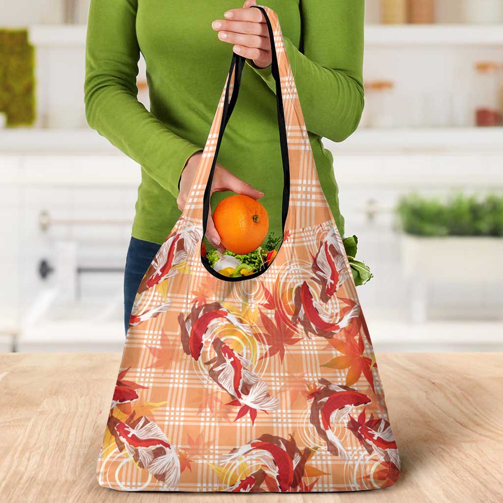 Orange Palaka Hawaii Aloha Grocery Bag Koi Pond Mix Japanese Maple - Polynesian Pride