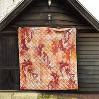 Orange Palaka Hawaii Aloha Quilt Koi Pond Mix Japanese Maple - Polynesian Pride