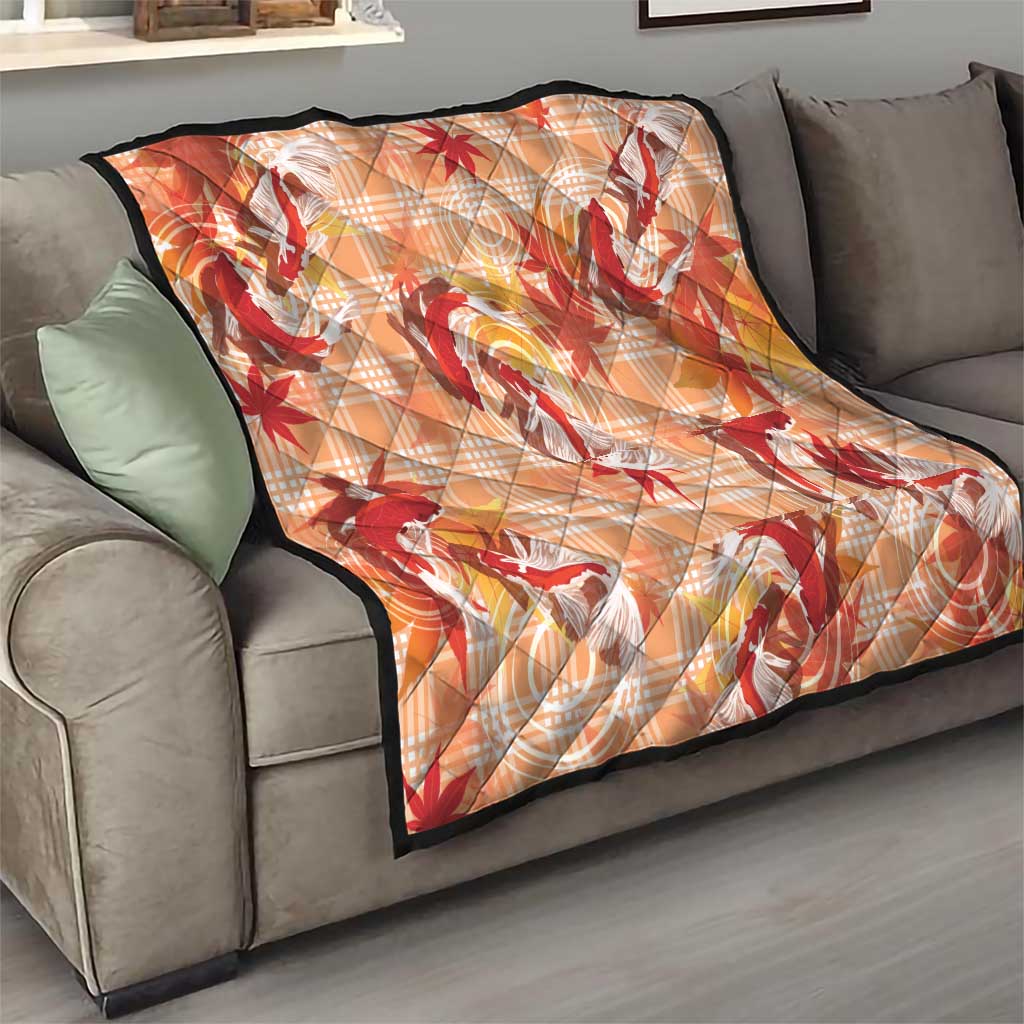 Orange Palaka Hawaii Aloha Quilt Koi Pond Mix Japanese Maple - Polynesian Pride