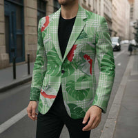 Lime Palaka Hawaii Aloha Blazer Koi Pond Mix Monstera - Polynesian Pride