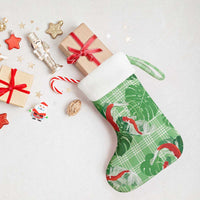Lime Palaka Hawaii Aloha Christmas Stocking Koi Pond Mix Monstera - Polynesian Pride