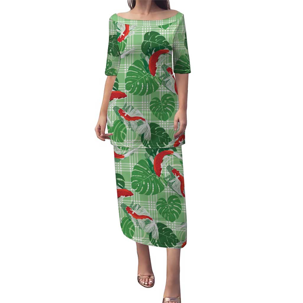 Lime Palaka Hawaii Aloha Puletasi Koi Pond Mix Monstera - Polynesian Pride