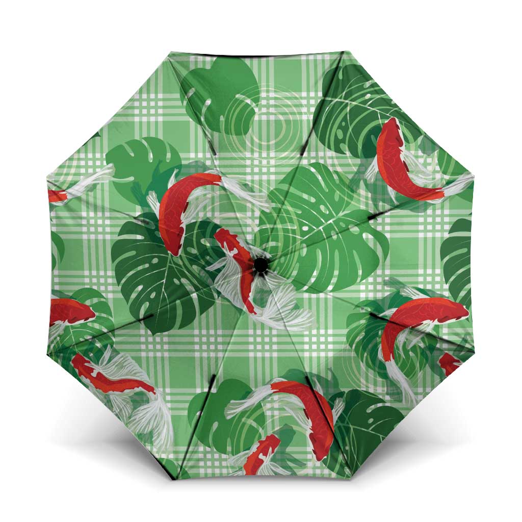 Lime Palaka Hawaii Aloha Umbrella Koi Pond Mix Monstera - Polynesian Pride