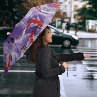 Lavender Palaka Hawaii Aloha Umbrella Koi Pond Mix Orchids - Polynesian Pride