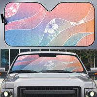 Aloha Hawaii Floral Tapa Auto Sun Shade Patchwork Pastel Candy LT7 Pastel - Polynesian Pride
