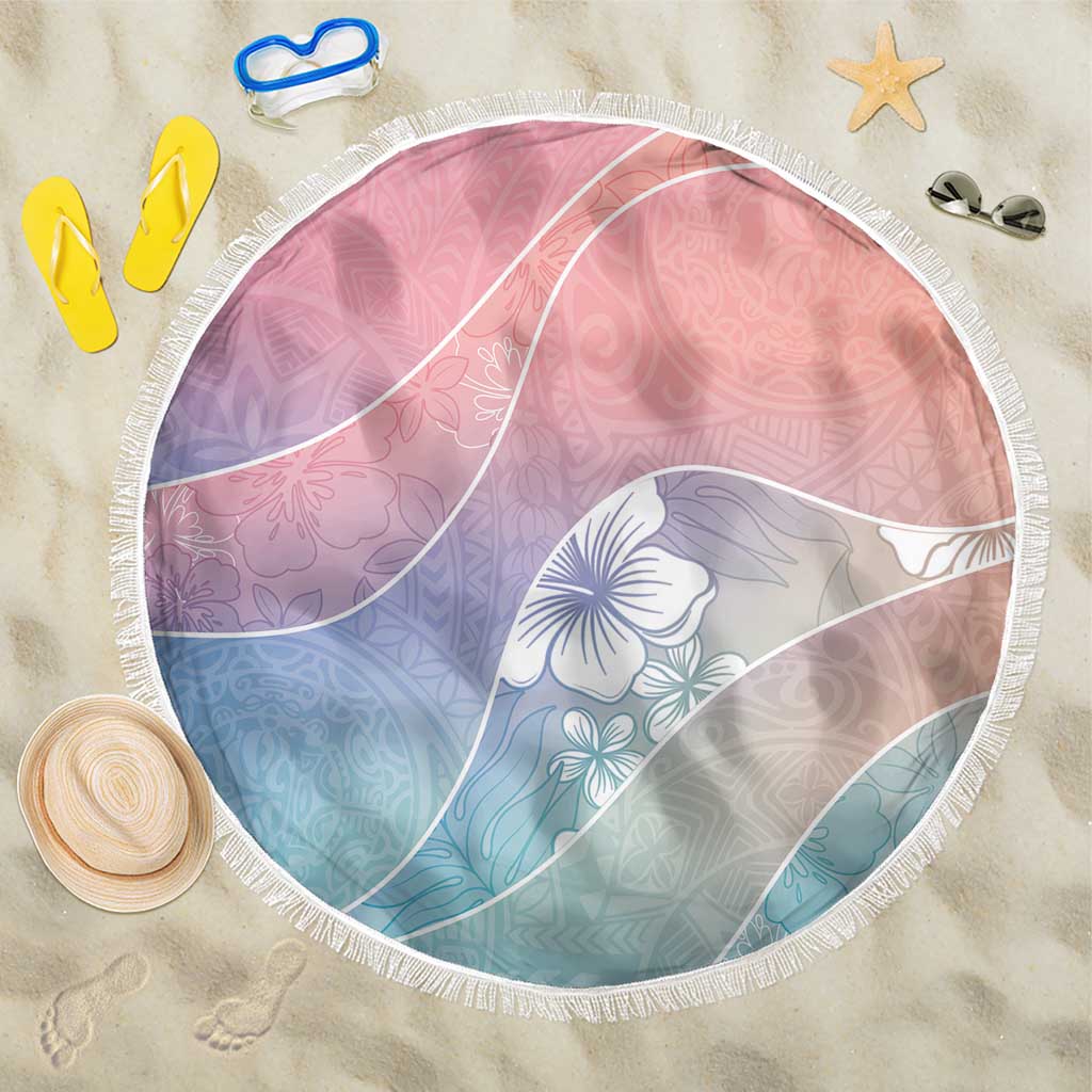Aloha Hawaii Floral Tapa Beach Blanket Patchwork Pastel Candy LT7 One Size 150cm Pastel - Polynesian Pride