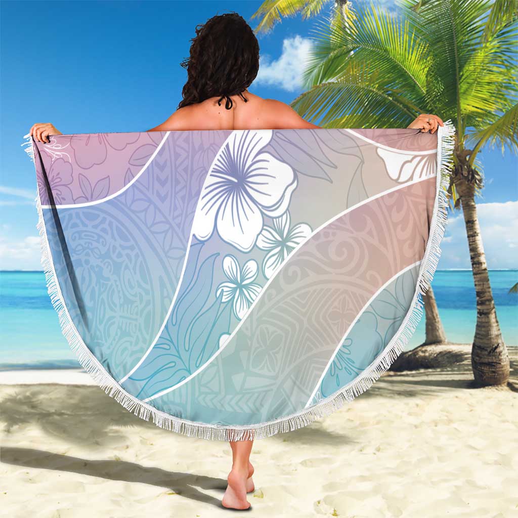 Aloha Hawaii Floral Tapa Beach Blanket Patchwork Pastel Candy LT7 - Polynesian Pride