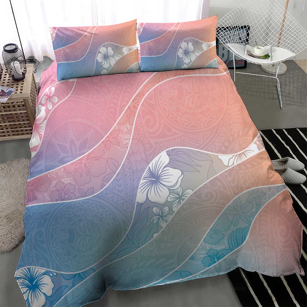 Aloha Hawaii Floral Tapa Bedding Set Patchwork Pastel Candy LT7 - Polynesian Pride
