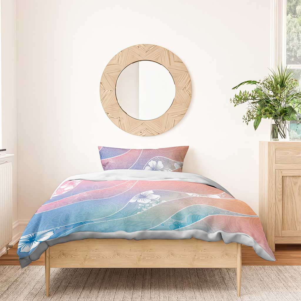 Aloha Hawaii Floral Tapa Bedding Set Patchwork Pastel Candy LT7 - Polynesian Pride
