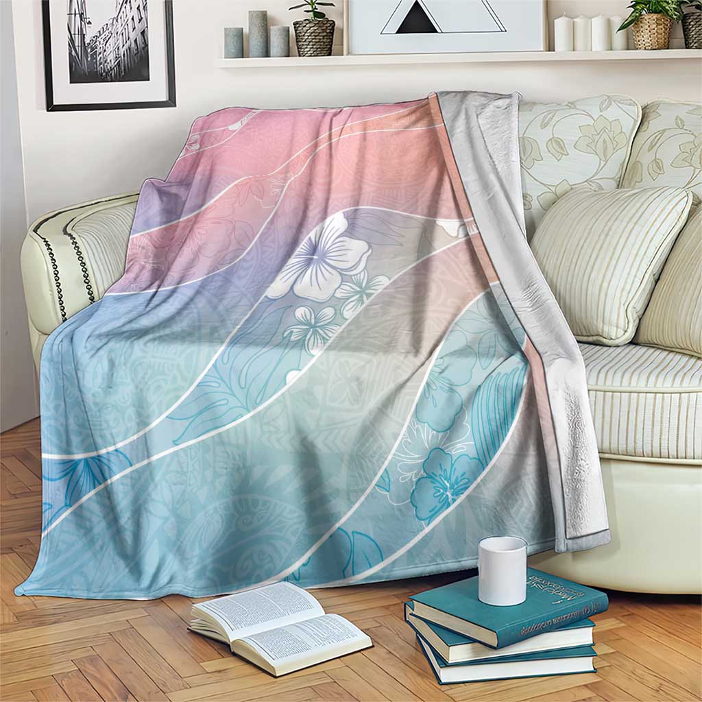 Aloha Hawaii Floral Tapa Blanket Patchwork Pastel Candy - Polynesian Pride