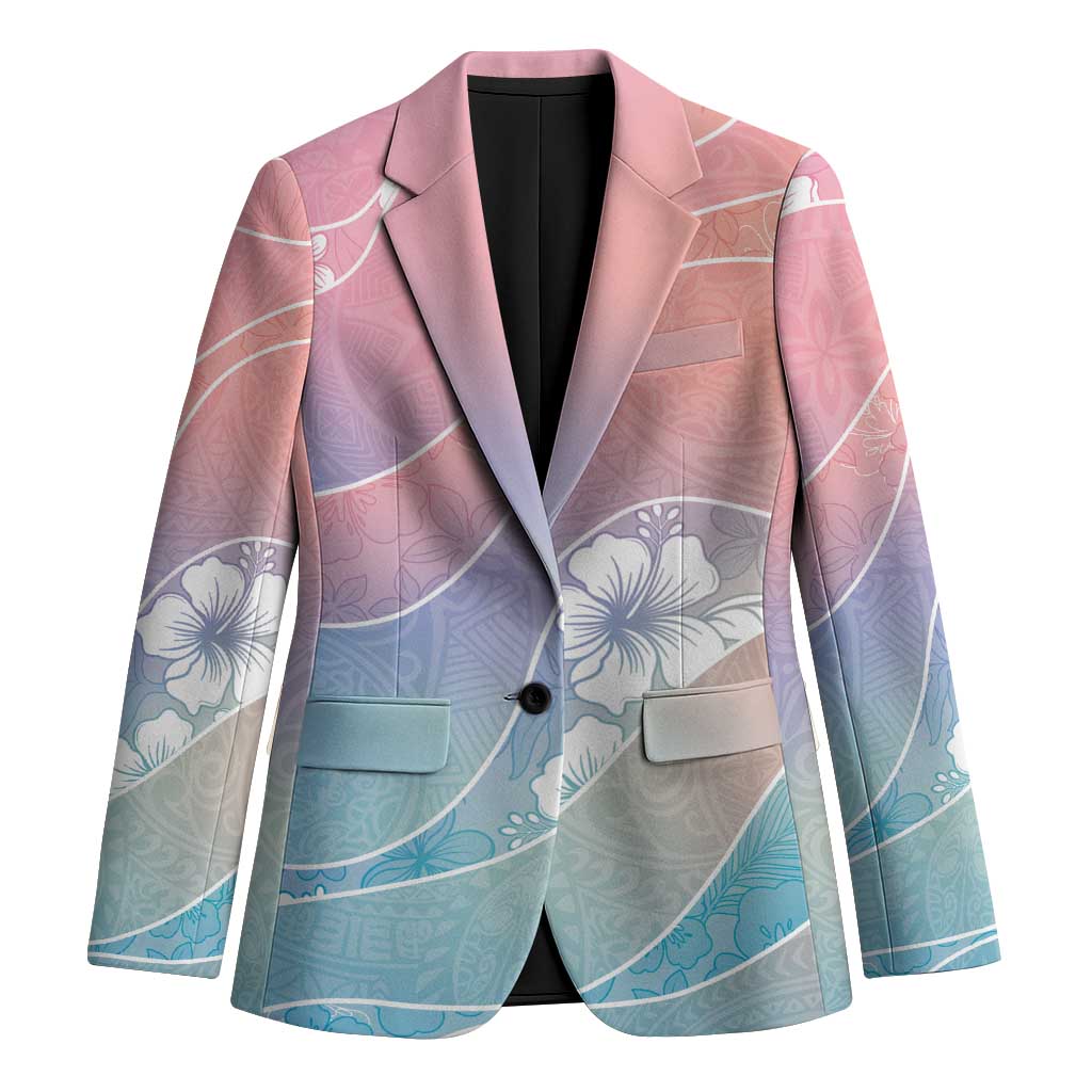 Aloha Hawaii Floral Tapa Blazer Patchwork Pastel Candy LT7 Unisex Pastel - Polynesian Pride
