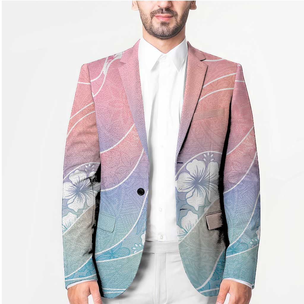 Aloha Hawaii Floral Tapa Blazer Patchwork Pastel Candy LT7 - Polynesian Pride