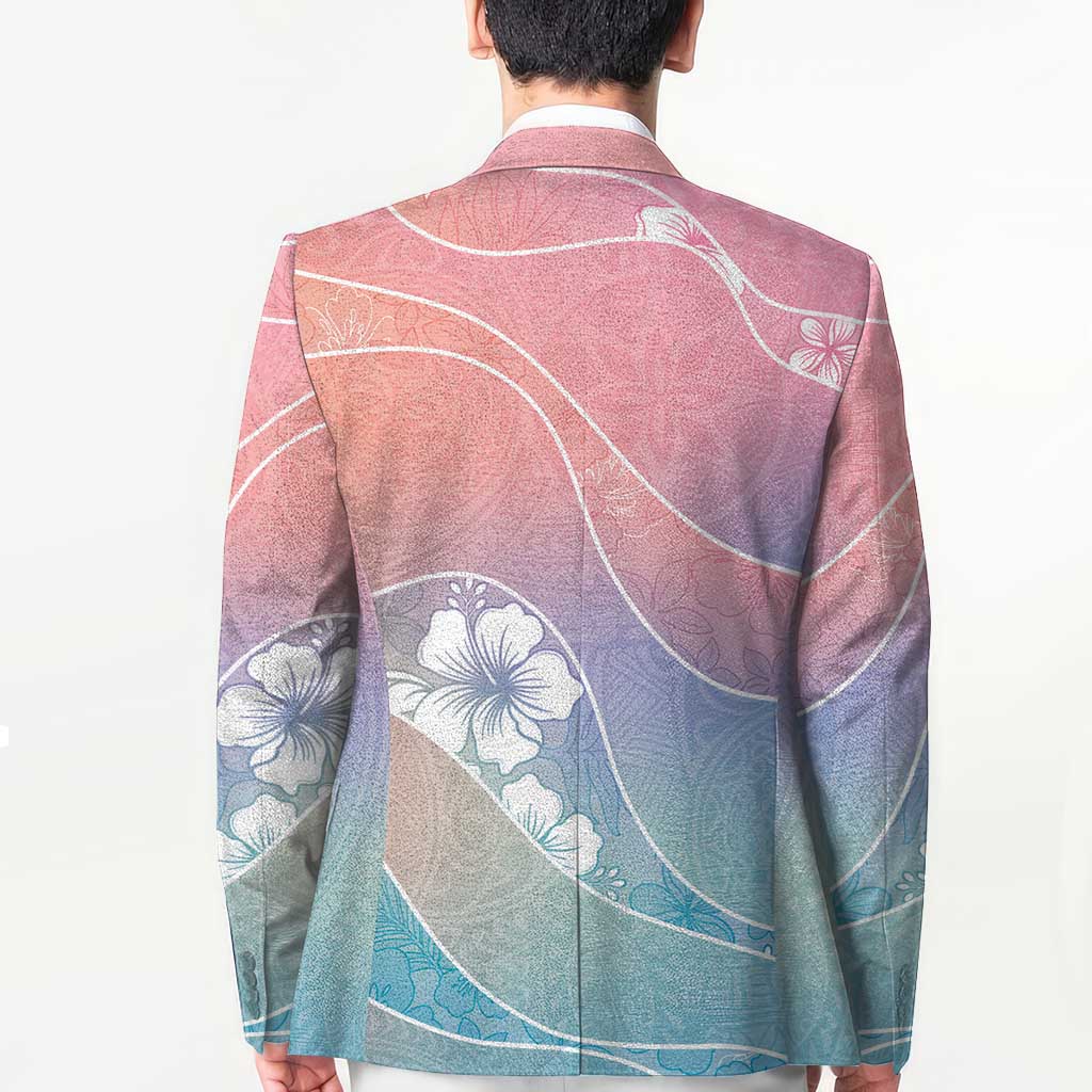Aloha Hawaii Floral Tapa Blazer Patchwork Pastel Candy LT7 - Polynesian Pride