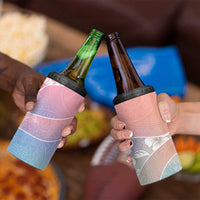 Aloha Hawaii Floral Tapa 4 in 1 Can Cooler Tumbler Patchwork Pastel Candy LT7 - Polynesian Pride