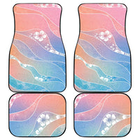 Aloha Hawaii Floral Tapa Car Mats Patchwork Pastel Candy LT7 - Polynesian Pride