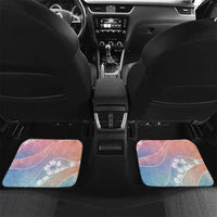 Aloha Hawaii Floral Tapa Car Mats Patchwork Pastel Candy LT7 Set 2pcs - Back Pastel - Polynesian Pride