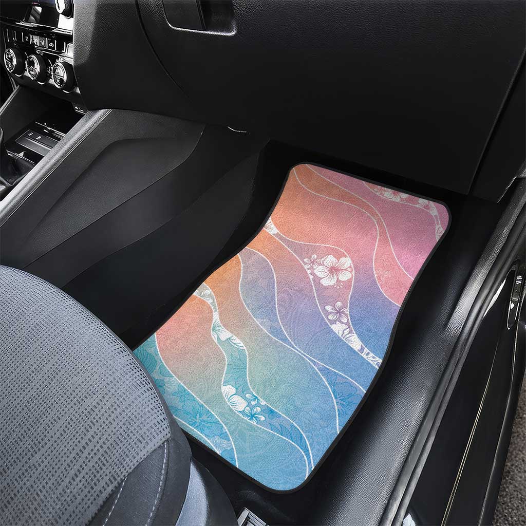 Aloha Hawaii Floral Tapa Car Mats Patchwork Pastel Candy LT7 - Polynesian Pride