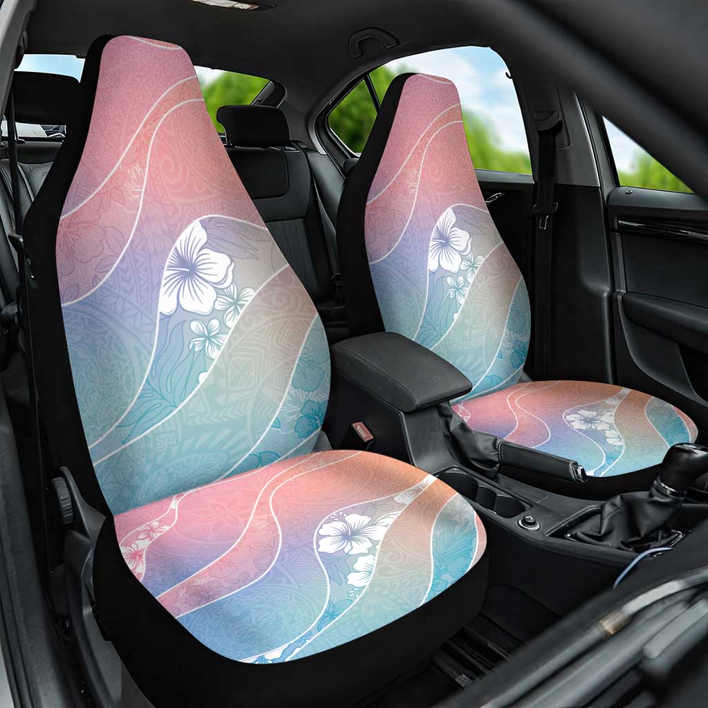 Aloha Hawaii Floral Tapa Car Seat Cover Patchwork Pastel Candy LT7 One Size Pastel - Polynesian Pride